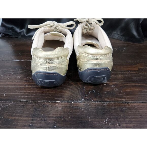 EUC Naturalizer Cade Gold Leather & Suede Lace-Up Casual Fashion Sneakers/Sz 11M - Picture 6 of 9